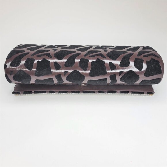 Brown and Black Evening Clutch Purse - Picture 9 of 9